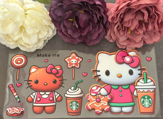 550ml Glass or plastic cup - Hello Kitty Ginger Bread