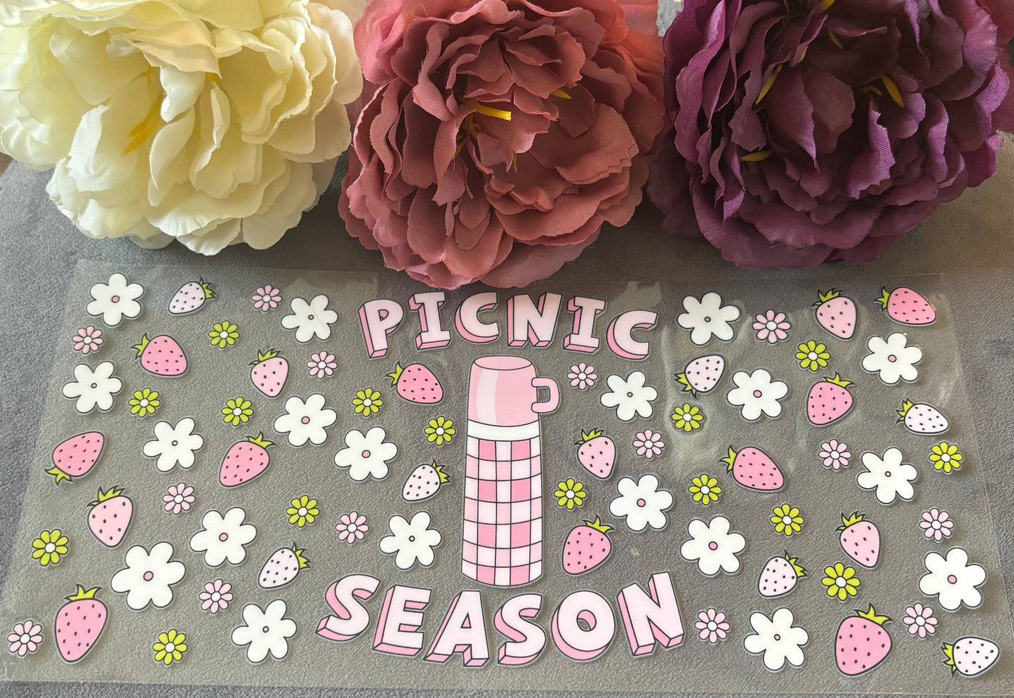 550ml Glass or plastic cup - Picnic Season