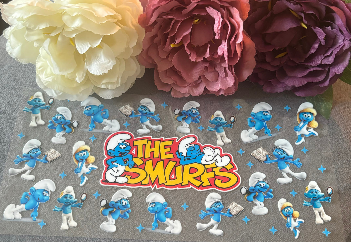 550ml Glass or plastic cup - The Smurfs