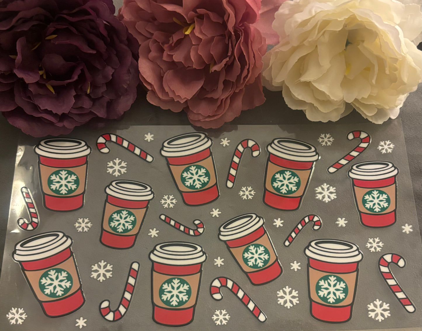 550ml Glass or plastic cup - Christmas Cups