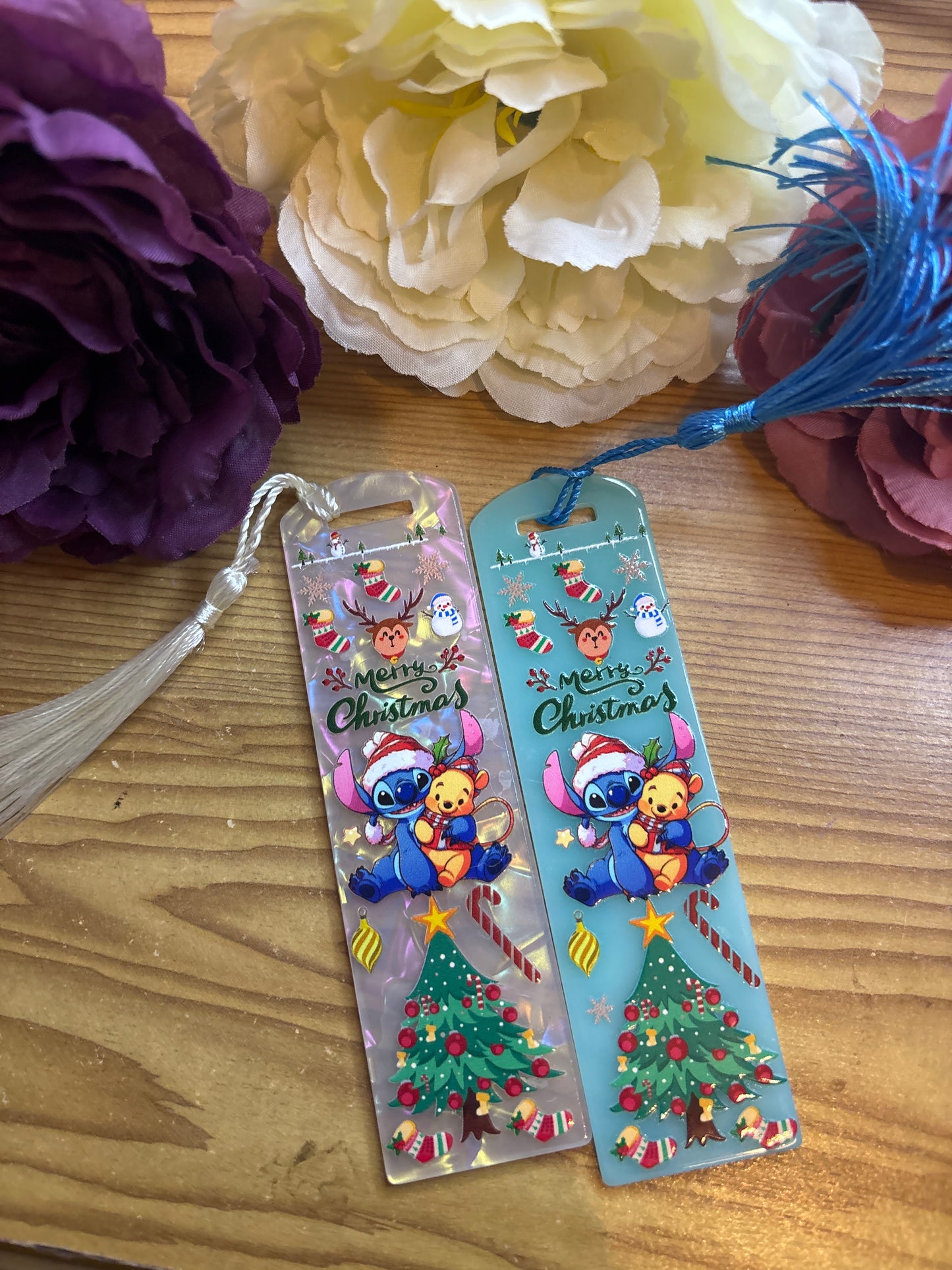 Stitch Christmas bookmark