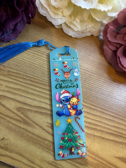 Stitch Christmas bookmark